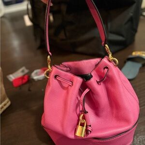 Marc Jacobs Pink Leather Bucket Bag